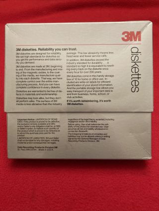 3M diskettes - Box of 10 8 inch SS SD Diskettes NOS 2