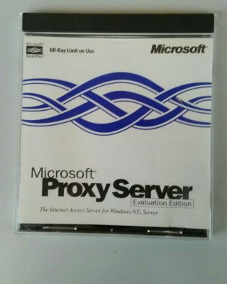 Vintage Microsoft Proxy Server Evaluation Edition For Windows Nt Server Software