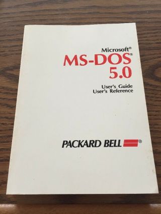 Vintage Packard Bell Microsoft Ms - Dos 5.  0 User 