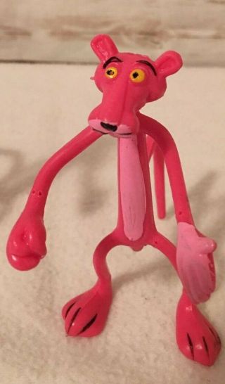 Set of 2 Vintage Pink Panther Figures Mirisch - Geoffrey Bendable Posable 2