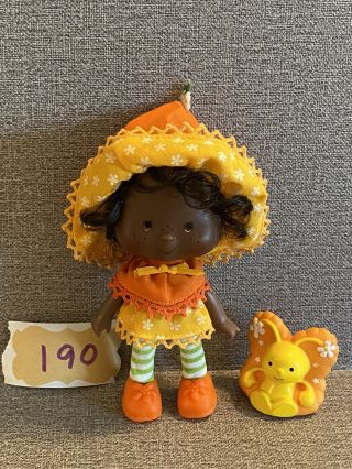 Vintage Strawberry Shortcake Orange Blossom Doll,  Pet 1980’s Kenner Agc (190)