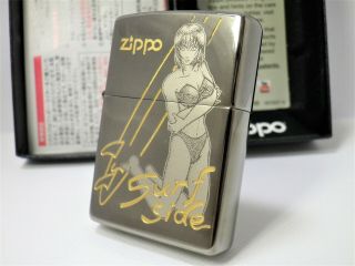 Surf Side Windy Vargas Pinup Girl Zippo Unfired Minor Flaws Rare 540211c81