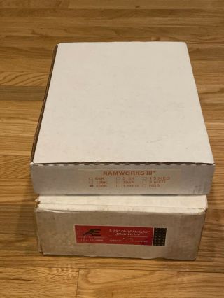 Applied Engineering Ramworks Iii 5.  25” Drive Empty Boxes From Apple Ii Computer