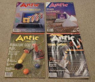 Antic The Atari Resource Vol 8 Num 1,  3,  7 Vol 9 Num 2