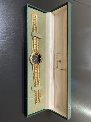 Vintage Mens Gt 3300m Diamond Hour Marker Gucci Watch Rare W/ Box