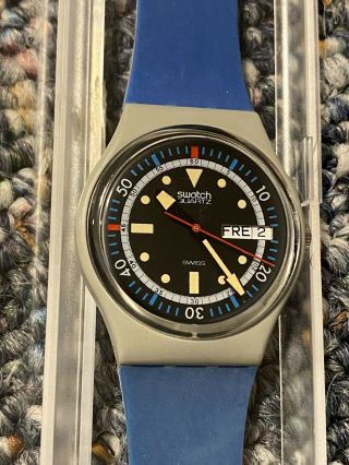 Swatch Calypso Diver Gm701 1985 Gent 34mm - Rare
