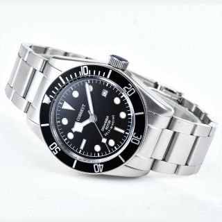 41MM seagull Automatic Watch corgeut sapphire stainless steel strap black dial 3