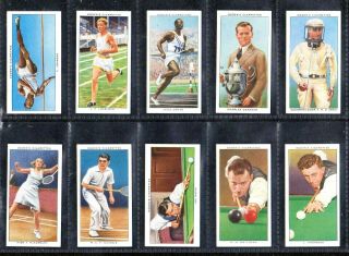 1937 Ogdens Champions Of 1936 Full Set Of 50 Cigarette Cards Jesse Owens