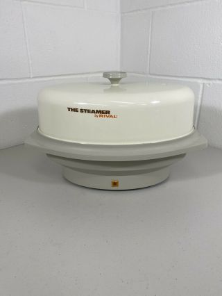 Vintage The Steamer By Rival Cream Color Electric Food Steamer Model 4450