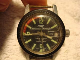 Vintage American Heritage 12641 Swiss Divers Watch - 5 Atm -