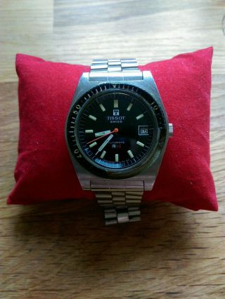 Vintage Tissot Pr 516 Diver Automatic Watch / Bakelite Bezel