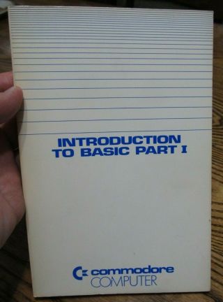 Introduction To Basic 1 Vintage Commodore 64 Computer Book,  156 Pages