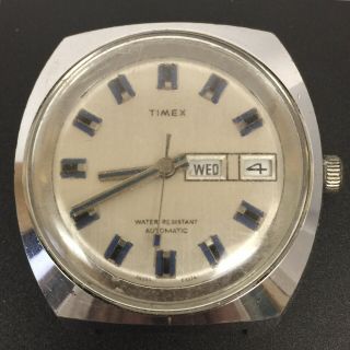 Vintage 70’s Timex Automatic Day/date Men’s Watch Runs