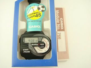 Vintage 1992 Digital Watch Casio Swc - 04,  Maradona Last Fifa World Cup 1994