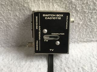 Vintage Atari 2600 Antenna Switch Box Rf Adapter Game Tv Computer Cao10112 S4 - 13