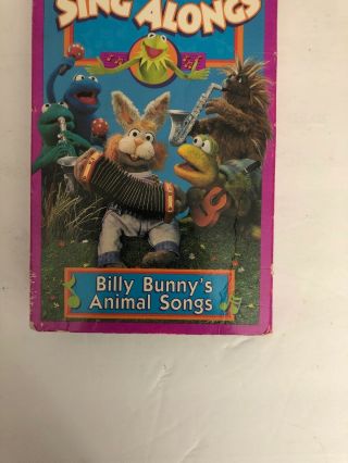 Muppet Sing - Alongs Billy Bunnys Animal Songs (VHS,  1993) - RARE VINTAGE - SHIP24 3
