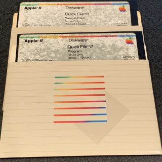 Quick File // Software Disks For Apple Iie 2e Vintage Computer Verified