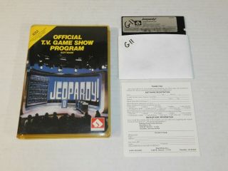 Vtg 1987 Jeopardy Official Tv Game Show Program Ibm Pc Xt At Computer Software