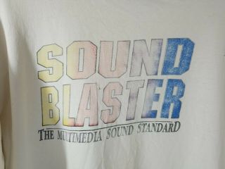 Rare Creative Labs Sound Blaster Long Sleeve Shirt 1990 ' s 2
