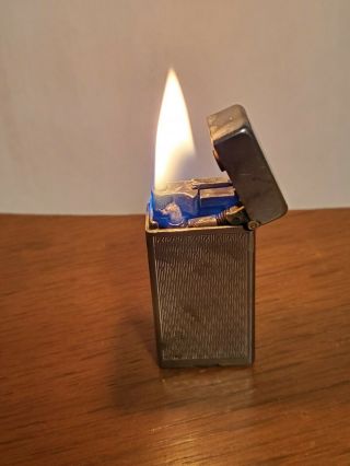 Vintage Dunhill Lighter Silver Toned Switzerland Pat No 2102108