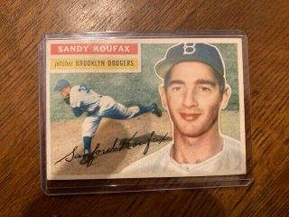1956 Topps Sandy Koufax 79 2nd Year Card Brooklyn Dodgers Not Bad Overall