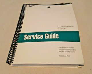 Apple Laser Writers Printers Volume 2 Service Guide