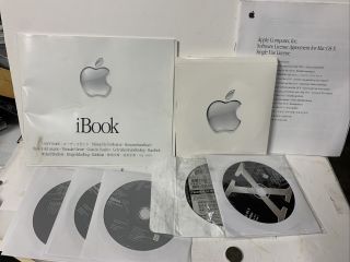 Ibook Apple User Guide And Other Inserts Including Install Discs