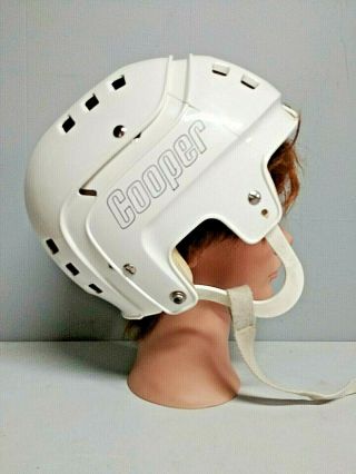 Vintage Cooper Sk600 White Hockey Helmet Hurling Nhl Sk 600