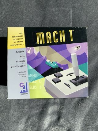 Ch Products Mach 1 Plus Analog Joystick W/ Box Vintage Rare