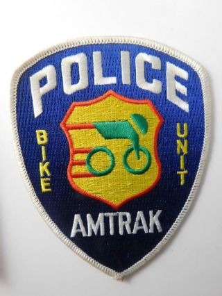 Amtrak Railroad Bike Unit Police Officer Vintage Uniform Patch Badge Train