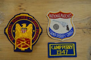 Camp Perry National Matches Ohio Shooting Patch 1947 Nos