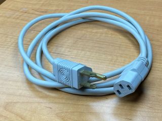 Apple Power Cord Gray Electricord Vintage Macintosh Cable 6ft