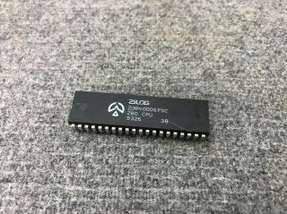 Zilog Z80 Z - 80 Cpu Chip Z0840006psc 40 - Pin Dip