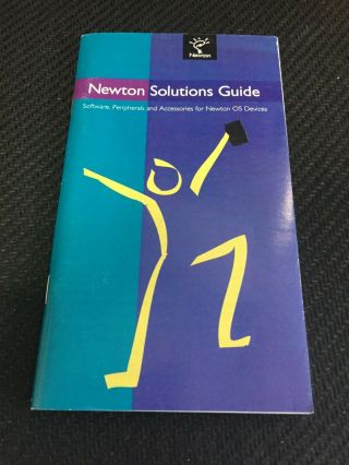 Apple Newton Solutions Guide - 1997 Vintage Collectable