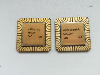 80186,  Intel R80186,  r80186,  Vintage CPU,  GOLD, 2