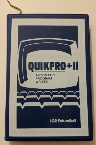 Trs - 80 Quikpro,  Ii Automatic Program Writer Software And Advertising Brochure