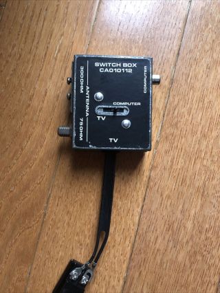 Vintage Atari 2600 Antenna Switch Box Rf Adapter Game Tv Computer Cao10112