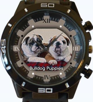 Bulldog Puppies Gt Series Sports Unisex Gift Wrist Watch