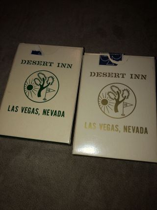 - VINTAGE - “Desert Inn Casino” 2 Joshua Tree 1960s Decks Of Cards.  Las Vegas NV. 3