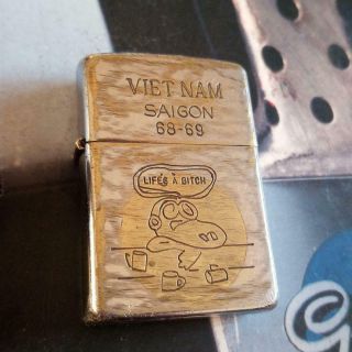 Zippo Viet Nam Vietnam 68 - 69 Saigon Vi Mirror Plating Japan Cool Rare