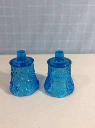 2 Vintage Home Interiors Blue Daisy Flower Votive Cup Candle Holders Sconce 3