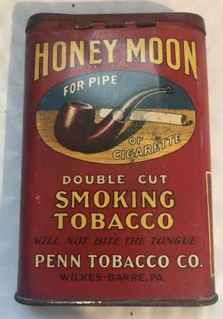 Rare Honey Moon Pocket Tobacco Tin 2