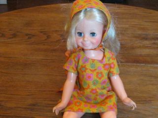Vintage Ideal Crissy Family Doll With Blonde Growing Hair - Good