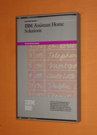 1984 Ibm Assistant Home Solutions First Edition