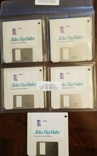 Aldus Pagemaker For Os/2 Floppy Diskettes (5)
