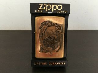 Vintage Brass Harley Davidson 1994 Limited Edition Zippo Lighter