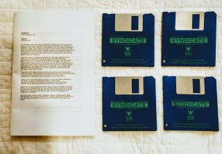 Syndicate By Bullfrog Commodore Amiga Computer Game Software Vintage