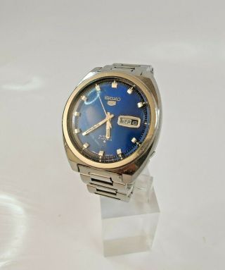 Vintage 1971 Seiko 6119 - 8273 Automatic Rare Blue Dial Day/date