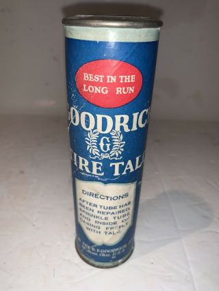 Vintage Full Can Of Goodrich Tire Talc