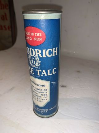 Vintage FULL Can Of GOODRICH Tire Talc 3